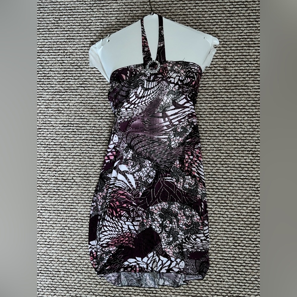 Julia Dress - Size S/M - Purple, Pink, White and Black